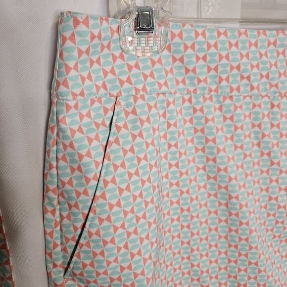 Women’s IZOD Stretch Golf Matching Skort and Shirt Set 6/M Pink Blue White NWOT - Picture 4 of 16
